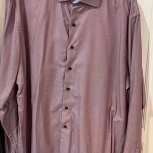 Hammer Made Men's Button down shirt in pink, blue, and white 46 18.5